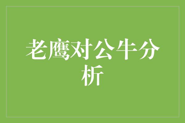 空中对决:老鹰vs公牛,谁将成为篮球场上的霸主?